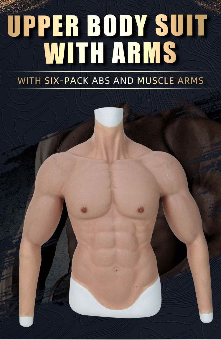 Rust Ud Ambient Upper Body Muscle Suit With Arms - Silicone Masks, Silicone Muscle-Smitizen