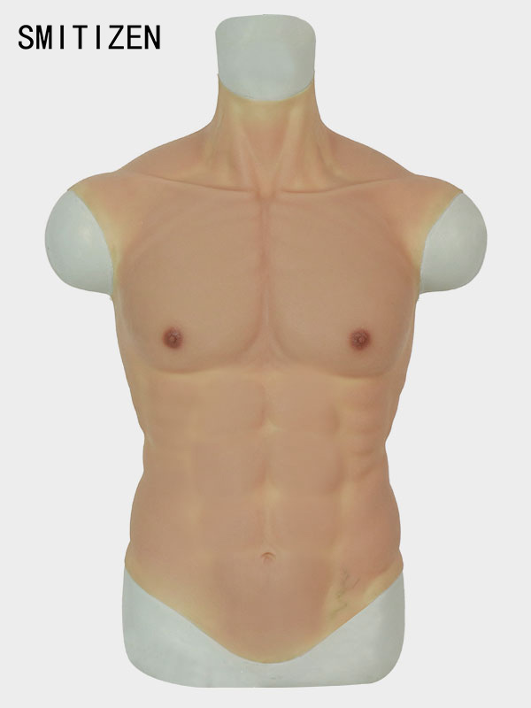 SMITIZEN Realistic Silicone Fake Male Chest Muscle Suit Costume For Cosplay