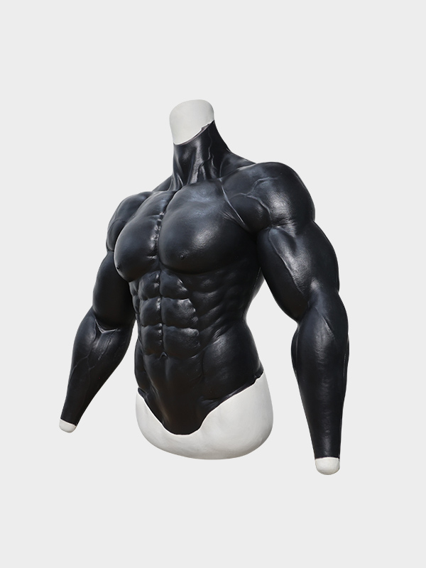 Realistic Full Body Muscle Suit Buff White