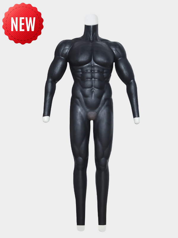 Black Dragon Mask + Muscle Suit with Anal Hole and Front Hole