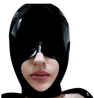 Open-mouth latex hood