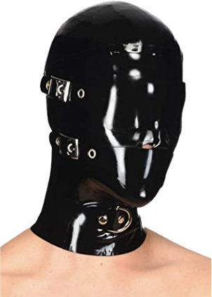 Full-face latex hood