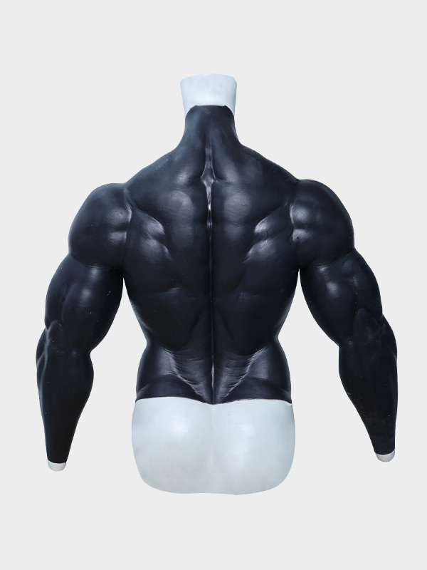 Realistic Slim Muscle Suit in Black