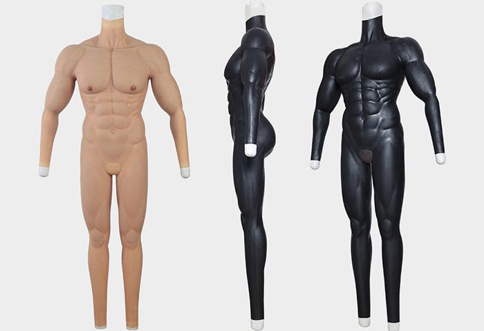 silicone muscle catsuit