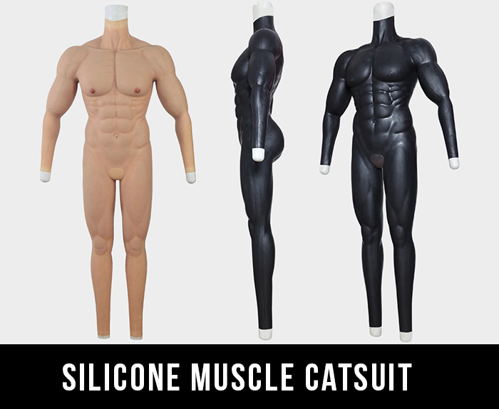 silicone muscle catsuit