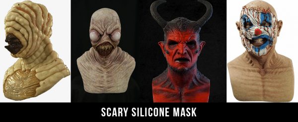 scary silicone mask