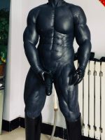 Puppyman Mask + Upgraded Black Muscle Suit with Arms