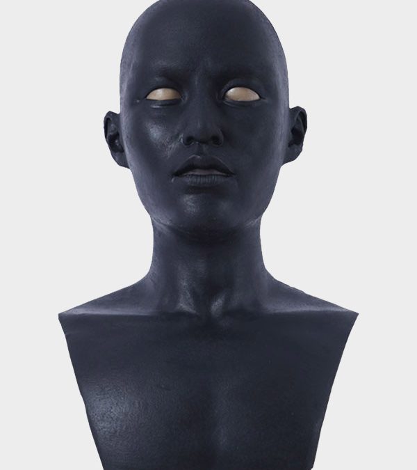 Black Silicone Male Mask - A4