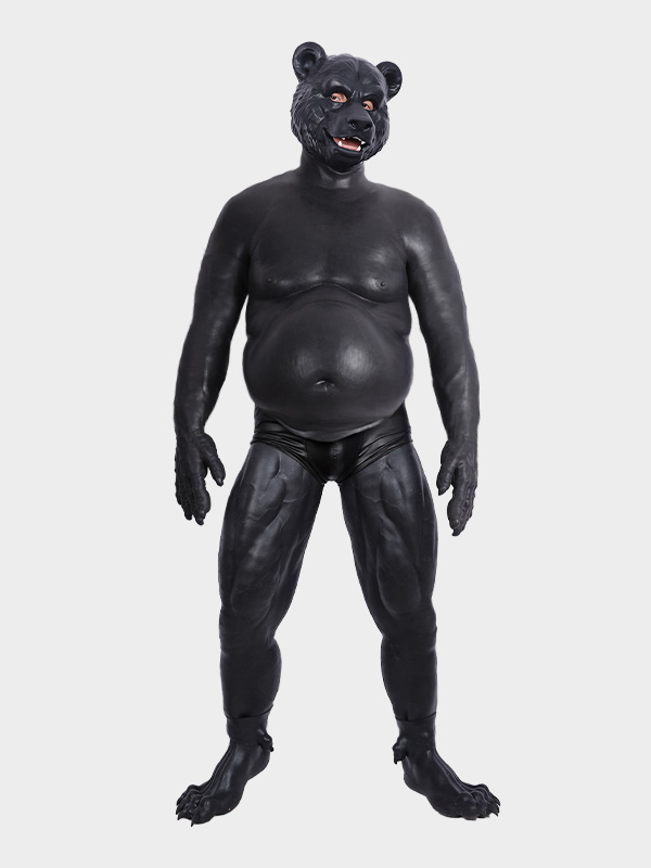 silicone-black-strong-bear-beer-belly-petsuit-set