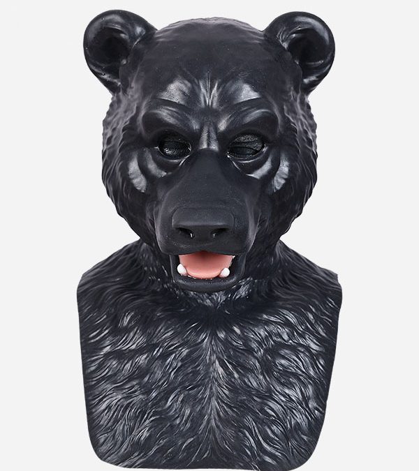 Silicone Black Strong Bear Mask
