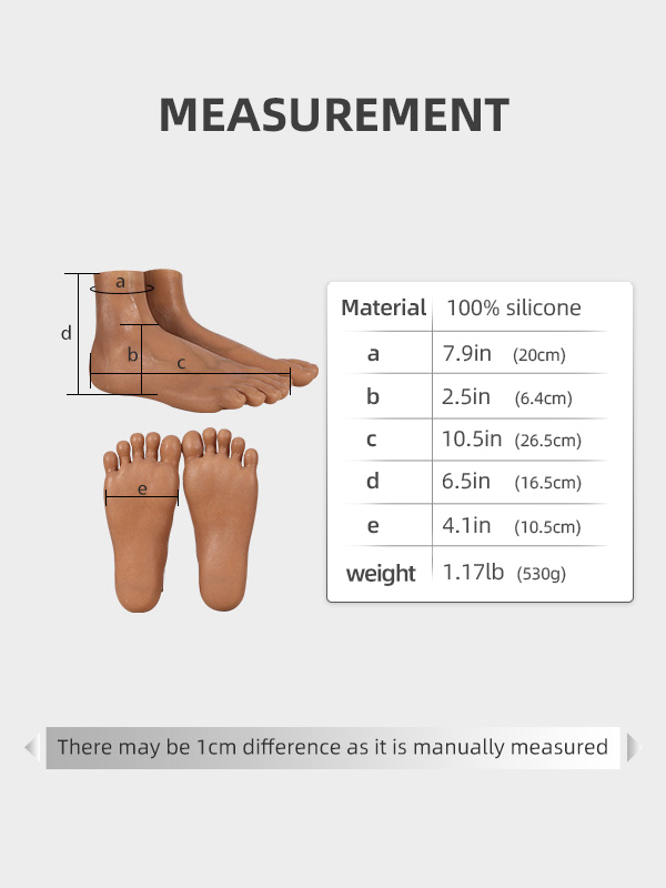 Feet Realistic Silicone Feet, Made to Order, Real Skin Texture