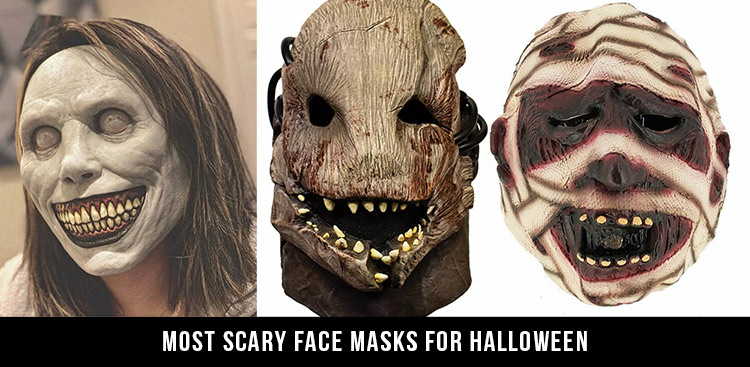 Halloween Monster Dead Smiling Demons Zombie Scary Face Mask Latex Horror