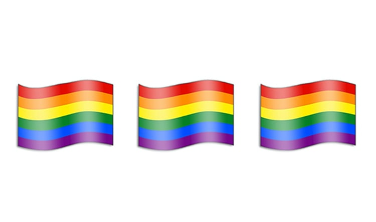gay emoji, gay flag