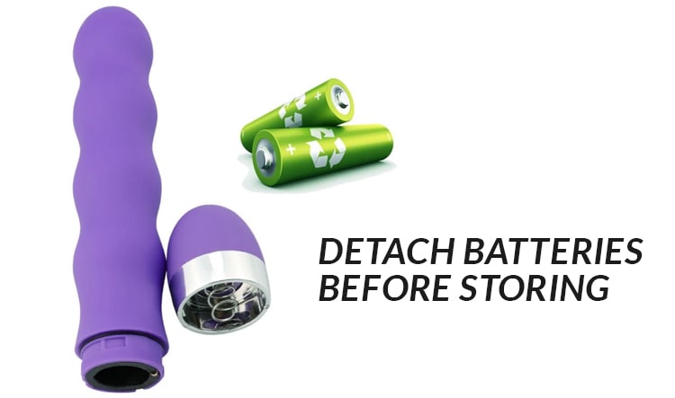 Detach batteries