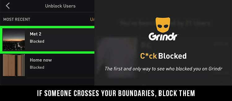 How to block on grindr