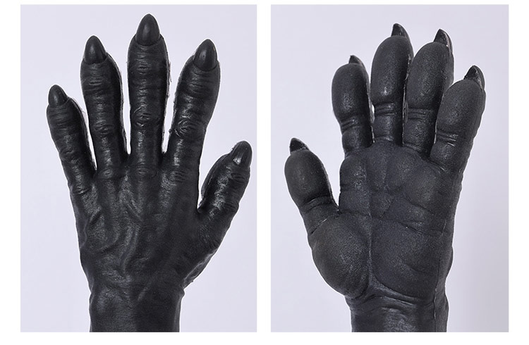 Black Silicone Monster Gloves
