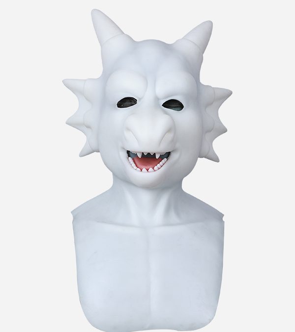 Silicone Snow Dragon Mask