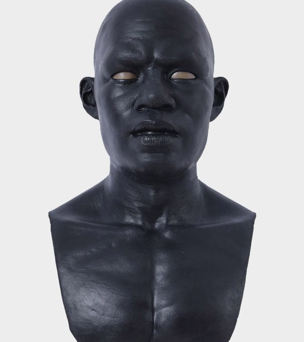Black Silicone Male Mask - Martin