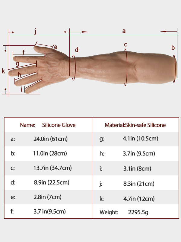 Realistic Silicone Male Gloves - Silicone Masks, Silicone Muscle
