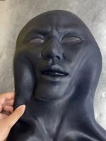 Black Silicone Male Mask - Michael