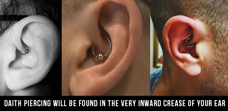 Inner crease of ear