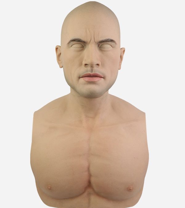 Silicone Male Mask - Muscular Johnson