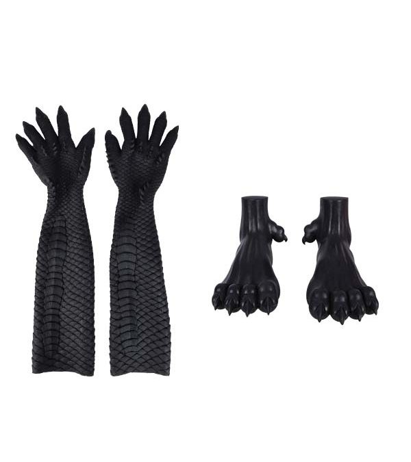 Silicone Black Demon Gloves + Silicone Beast Paws