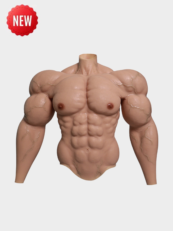 Upper Body Muscle Suit With Arms - Silicone Masks, Silicone Muscle-Smitizen
