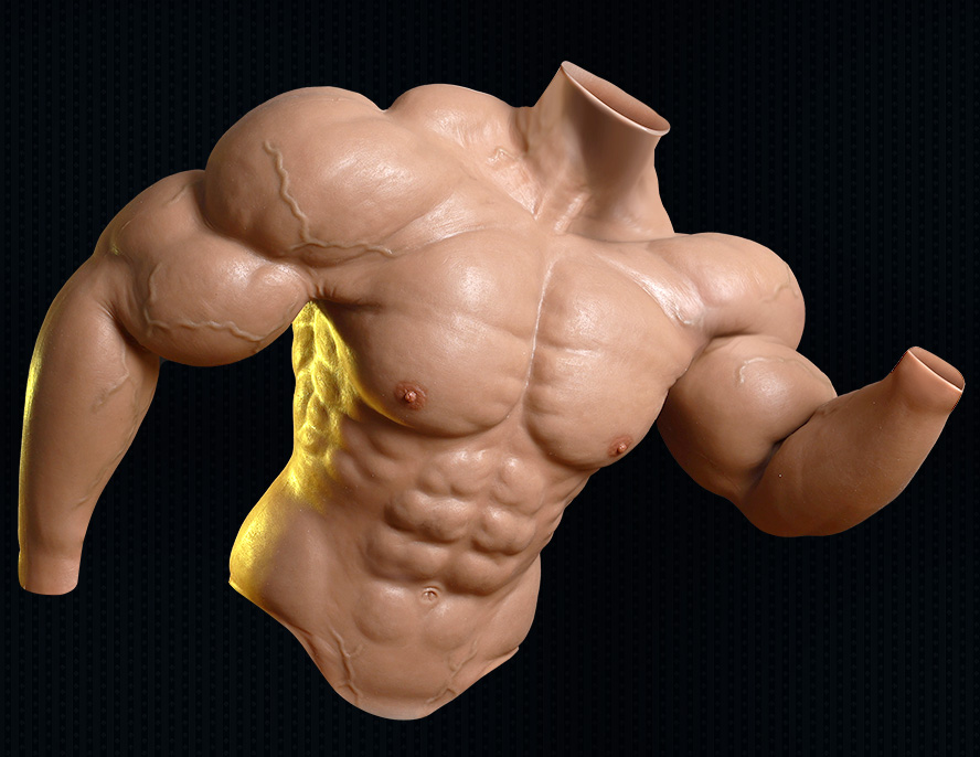 Mr. Olympia Realistic Upper Body Muscle Suit