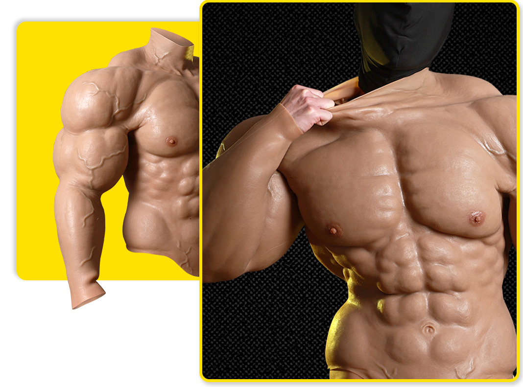 Mr. Olympia Realistic Upper Body Muscle Suit