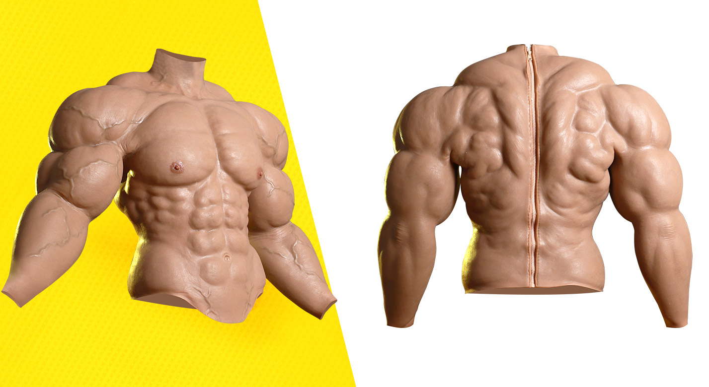 Mr. Olympia Realistic Upper Body Muscle Suit