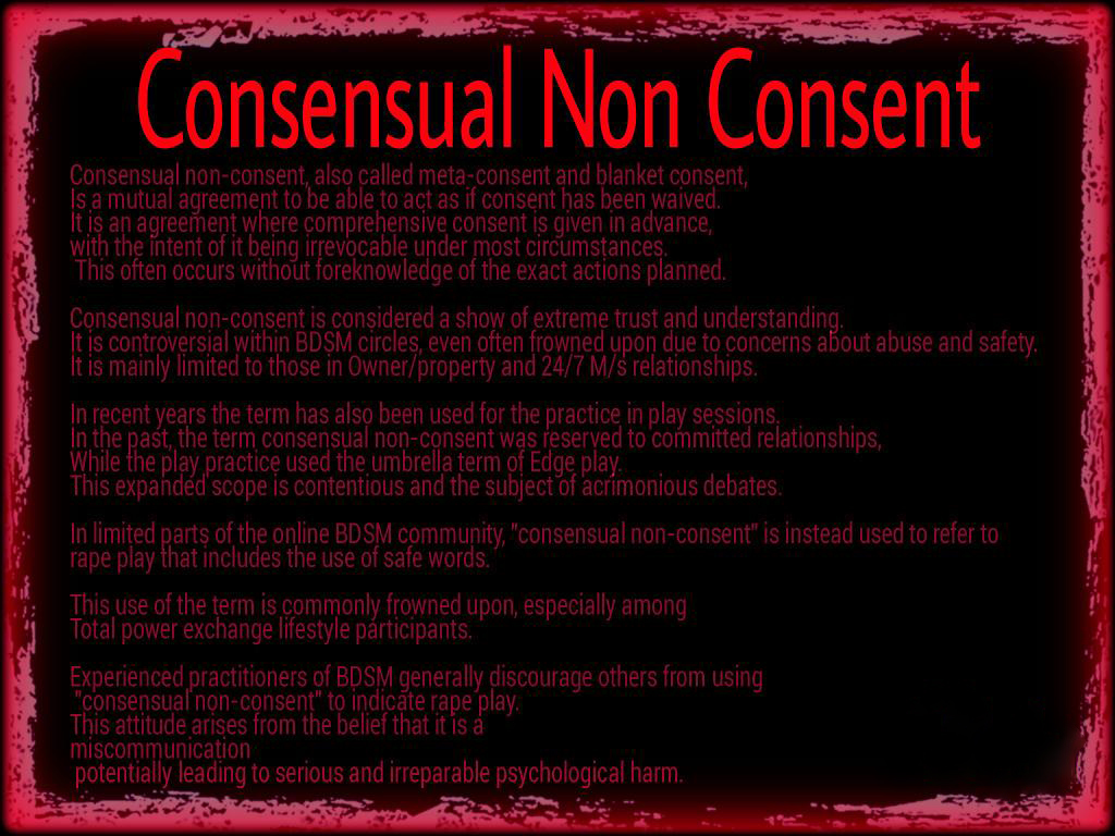 Gay consensual non-consent