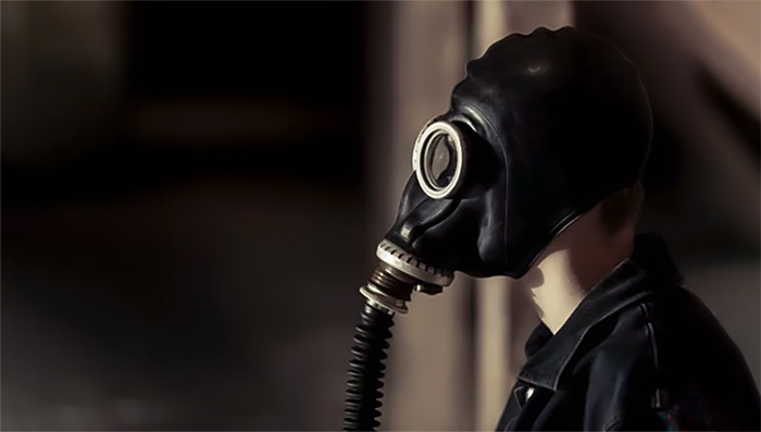 Embracing an edgy aesthetic, gas masks evoke a thrilling sense of danger.