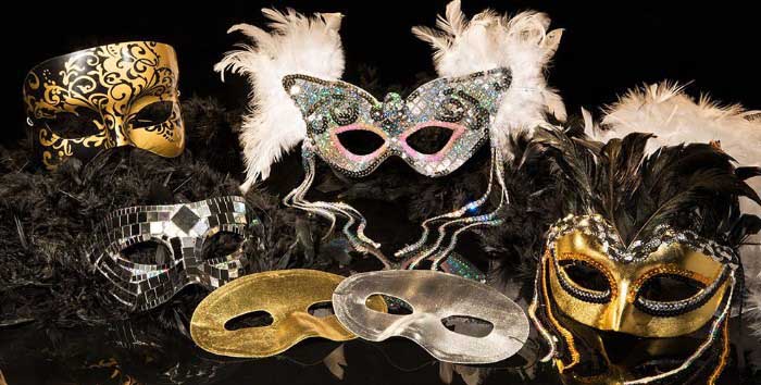Drawing inspiration from vibrant carnival traditions, these masks burst with color and theatricality.