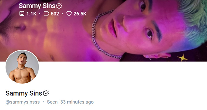 gay onlyfans Sammy Sins