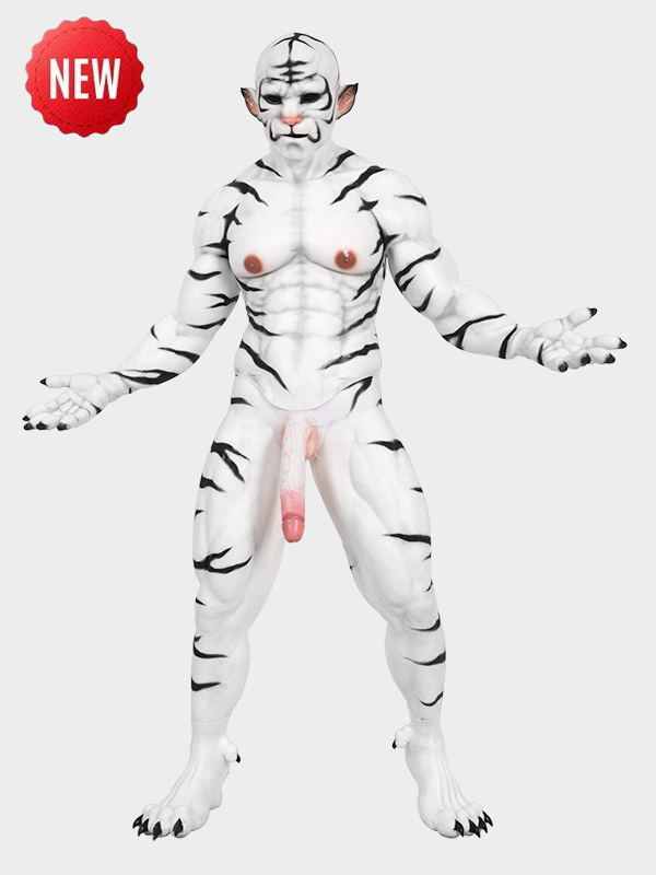 Silicone-White-Tiger-Muscle-Petsuit-Set-1
