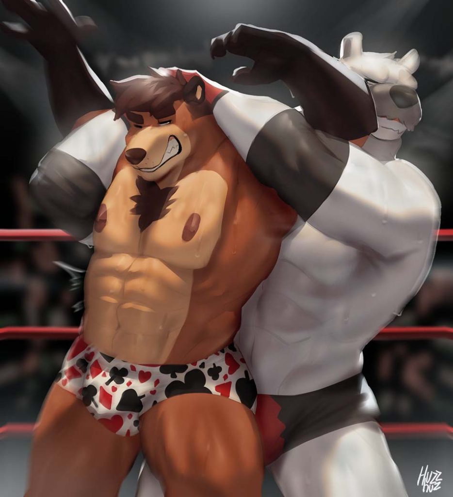 The gay otter's tenacity to fight against others