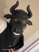 Silicone Black Bull Mask