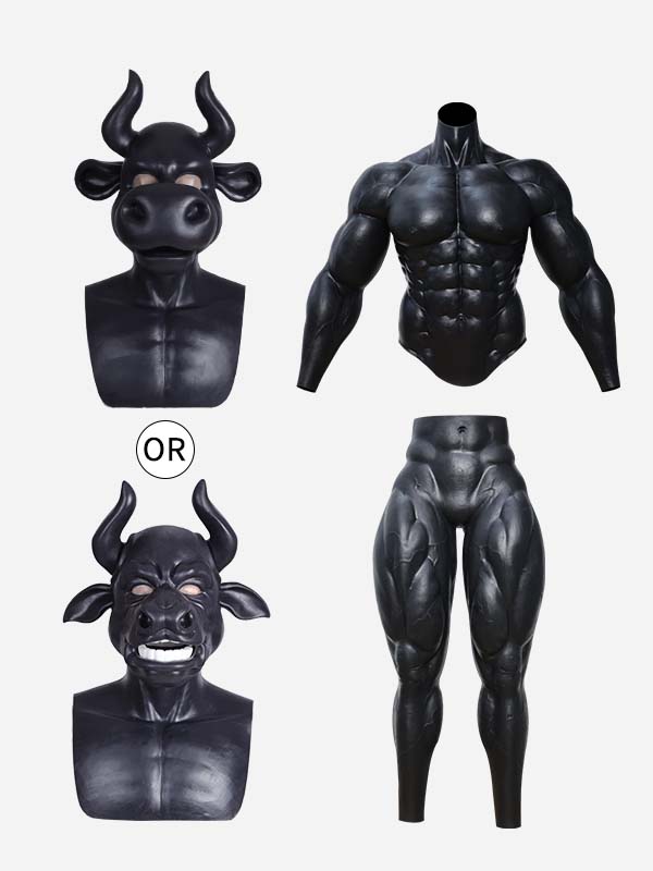 Cow/Bull Mask + Upgraded Muscle Suit + Long Muscle Pants