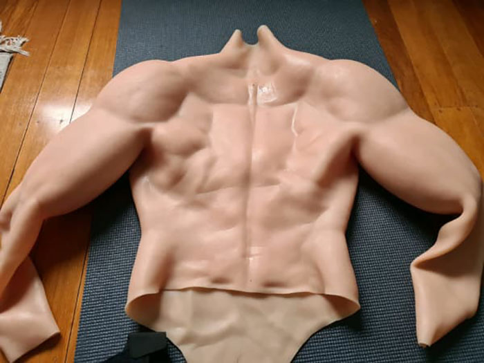 Silicone Mask and Muscle Suit