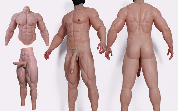 Upgraded Muscle Suit with Arms + Muscle Pants with Big Penis