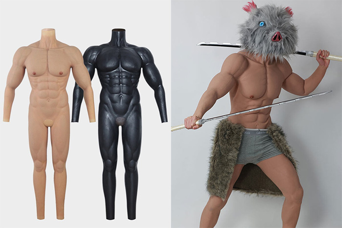 Realistic Muscle Suit with Anal Hole and Front Hole