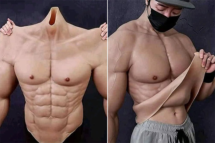 How realistic does a muscle suit look?
