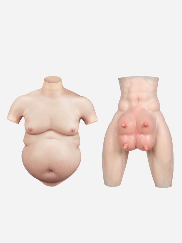body-suit-with-beer-belly-gradient-pink-cow-udders-pants-1