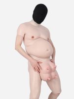 body-suit-with-beer-belly-gradient-pink-cow-udders-pants-8