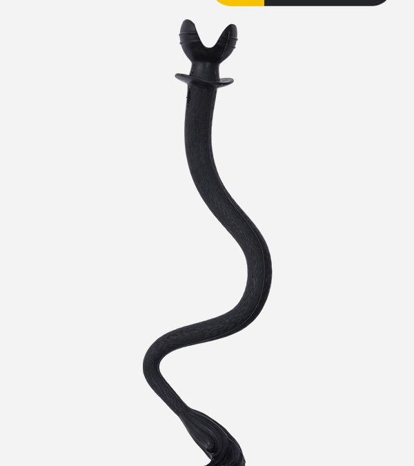 Silicone Black Cow Tail Plugs