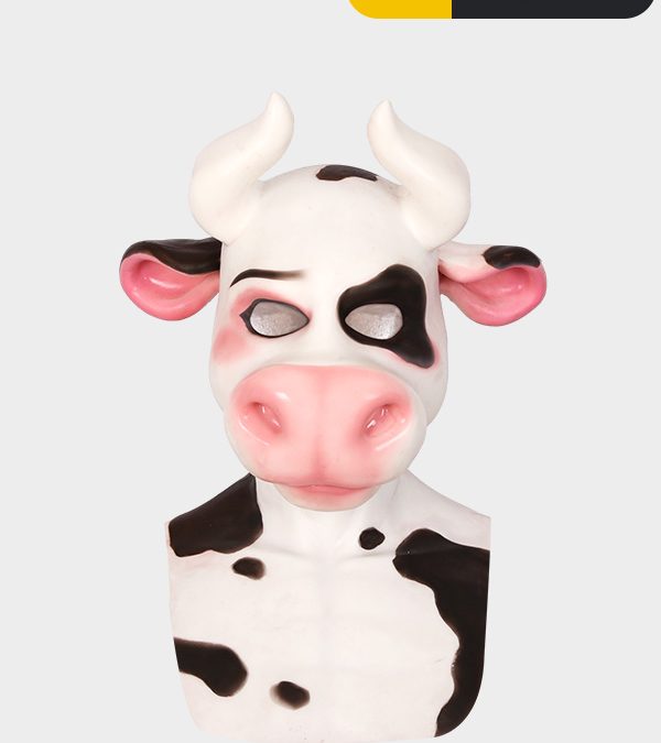 Silicone Spotted Cow Mask