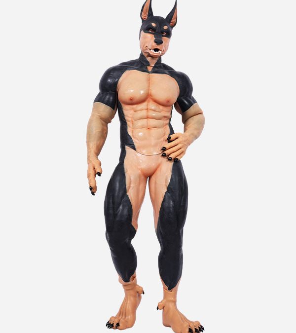 Silicone Colored Dobie Muscle Petsuit Set