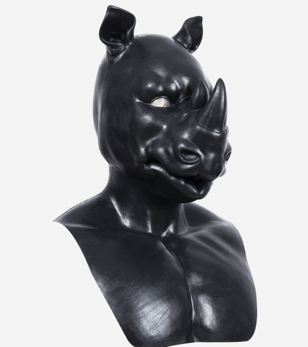 Silicone Black Rhino Mask