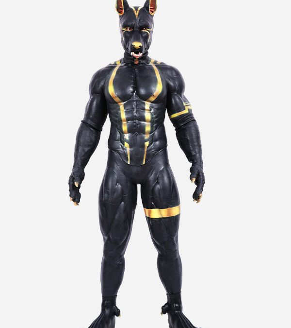 Silicone Anubis Muscle Petsuit Set
